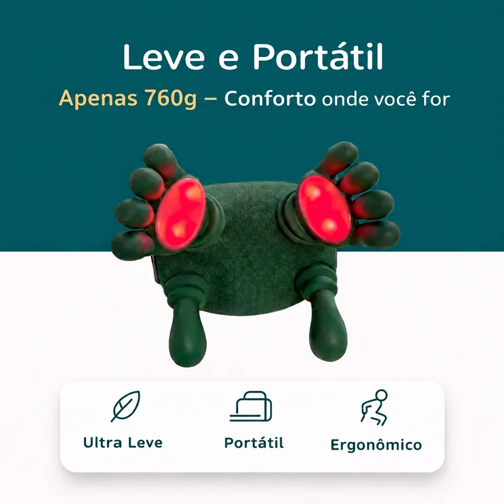 Leve e portátil – apenas 760g, ultra leve, portátil e ergonômico